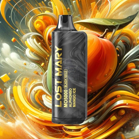 Aphonso Mango Ice Lost Mary Mo Black - Aphonso Mango Ice Lost Mary Mo Black - undefined - DISPOSABLE - smokespotvape.com