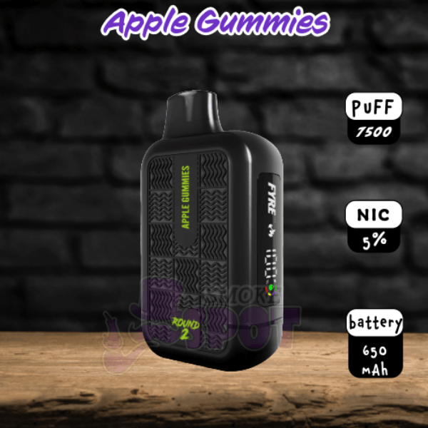Apple Gummies Tyson Round 2 7500 - Apple Gummies Tyson Round 2 7500 - undefined - Tobacco - smokespotvape.com