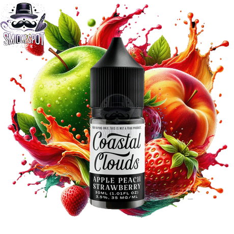Apple Peach Strawberry 35MG Coastal Clouds 30ML - Apple Peach Strawberry 35MG Coastal Clouds 30ML - undefined - E-JUICE - smokespotvape.com