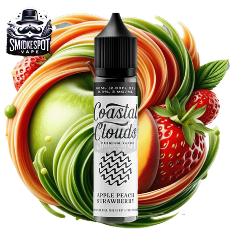 Apple Peach Strawberry 6MG Coastal Clouds 60ML - Apple Peach Strawberry 6MG Coastal Clouds 60ML - undefined - E-JUICE - smokespotvape.com