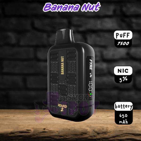 Banana Nut Tyson Round 2 7500 - Banana Nut Tyson Round 2 7500 - undefined - Tobacco - smokespotvape.com