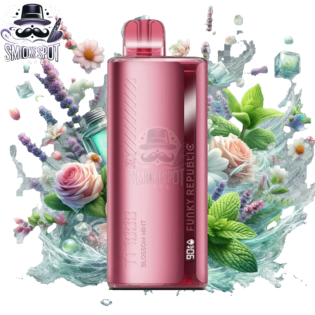 Blossom Mint Funky Republic TI 7000 - Blossom Mint Funky Republic TI 7000 - undefined - DISPOSABLE - smokespotvape.com