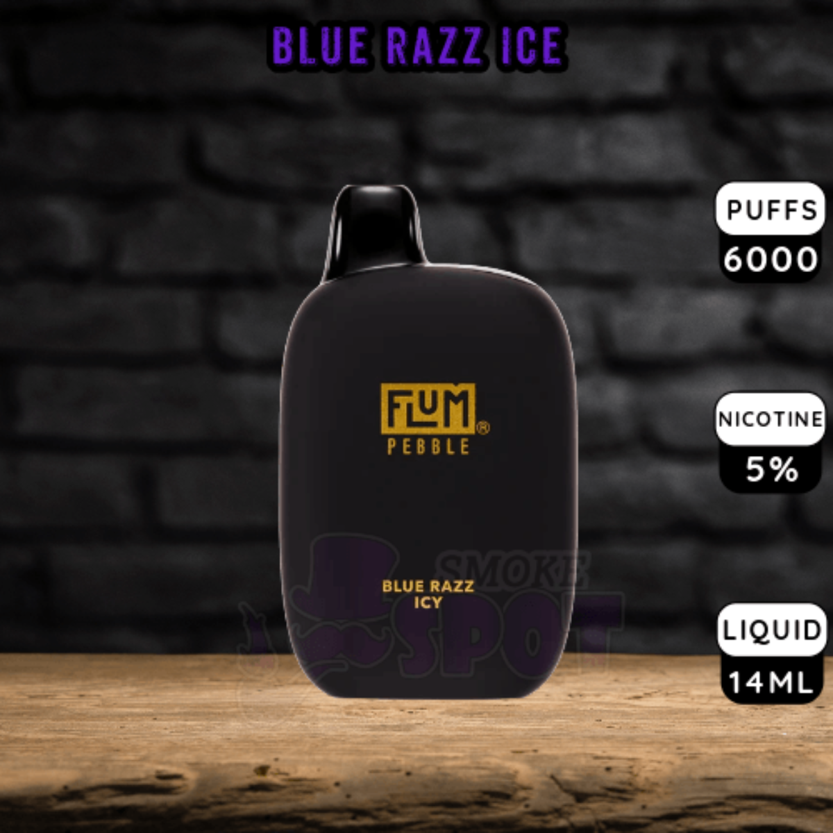 Rechargeable Vape Delivers Flum Pebble Blue Razz Icy Disposable Vape