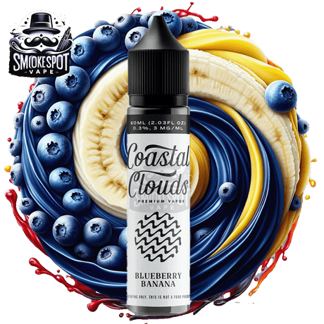Blueberry Banana 3MG Coastal Clouds 60ML - Blueberry Banana 3MG Coastal Clouds 60ML - undefined - E-JUICE - smokespotvape.com