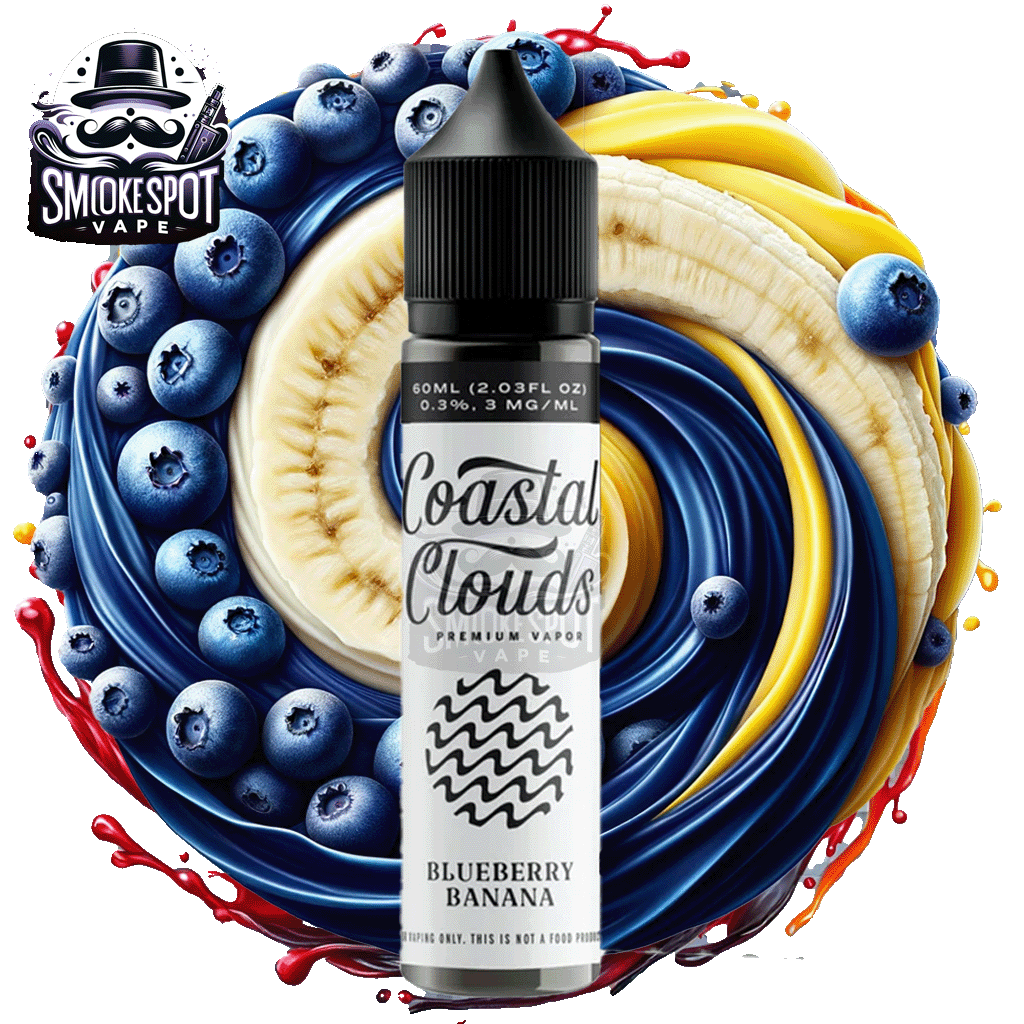 Blueberry Banana 6MG Coastal Clouds 60ML - Blueberry Banana 6MG Coastal Clouds 60ML - undefined - E-JUICE - smokespotvape.com