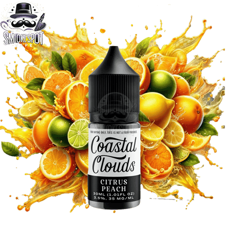 Citrus Peach 50MG Coastal Clouds 30ML - Citrus Peach 50MG Coastal Clouds 30ML - undefined - E-JUICE - smokespotvape.com