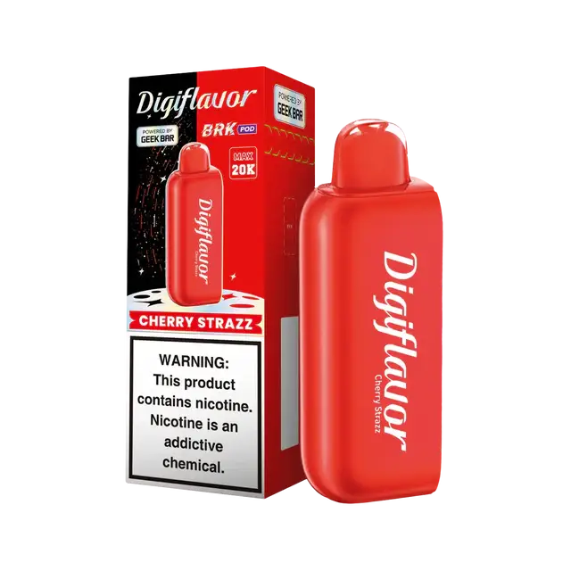 Digiflavor BRK 20k POD Cherry Strazz disposable vape with cherry and strawberry flavor