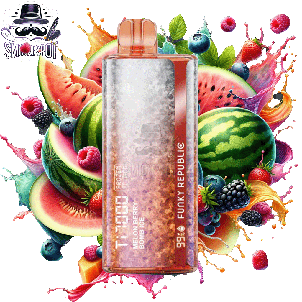 Melon Berry Bomb Ice Funky Republic TI 7000 - Melon Berry Bomb Ice Funky Republic TI 7000 - undefined - DISPOSABLE - smokespotvape.com