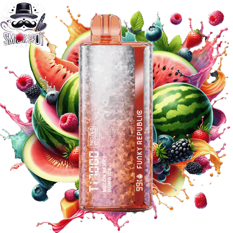 Melon Berry Bomb Ice Funky Republic TI 7000 - Melon Berry Bomb Ice Funky Republic TI 7000 - undefined - DISPOSABLE - smokespotvape.com