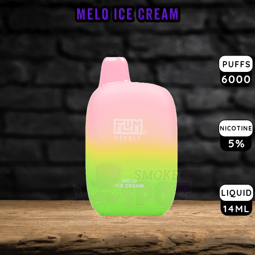 Melon Ice Cream Flum Pebble 6000 Flum Pebble DISPOSABLE SSV