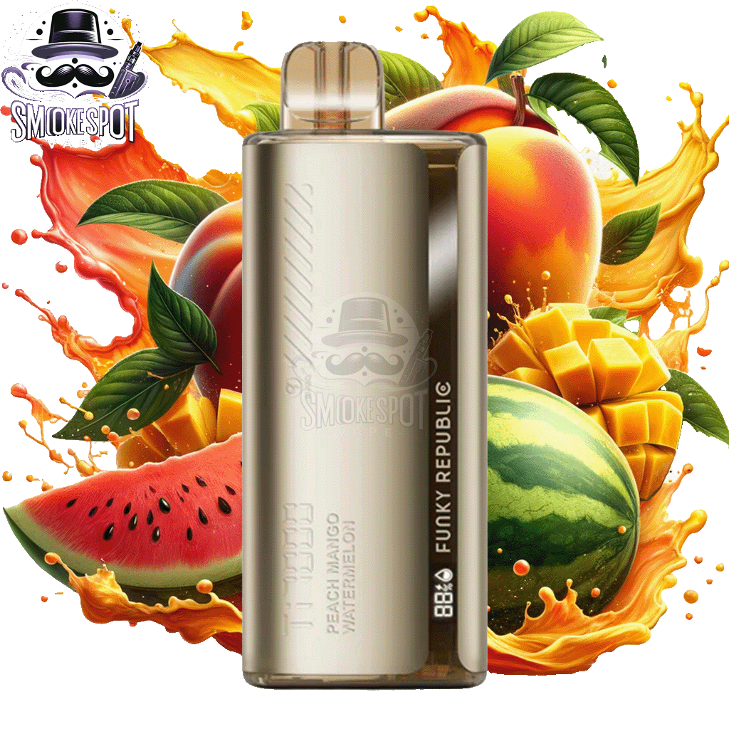 Peach Mango Watermelon Funky Republic TI 7000 - Peach Mango Watermelon Funky Republic TI 7000 - undefined - DISPOSABLE - smokespotvape.com