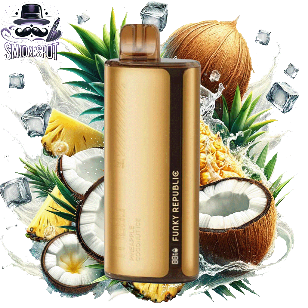 Pineapple Coconut Ice Funky Republic TI 7000 - Pineapple Coconut Ice Funky Republic TI 7000 - undefined - DISPOSABLE - smokespotvape.com