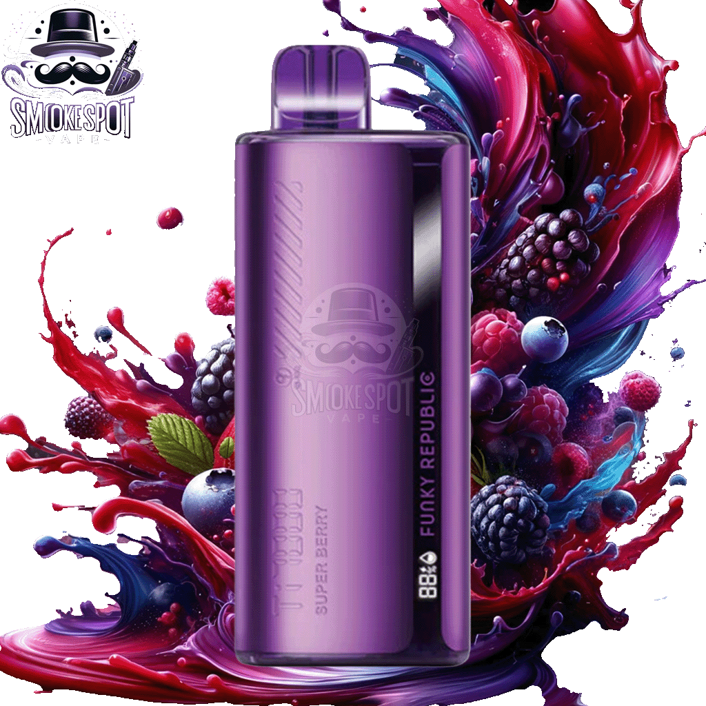 Super Berry Funky Republic TI 7000 - Super Berry Funky Republic TI 7000 - undefined - DISPOSABLE - smokespotvape.com