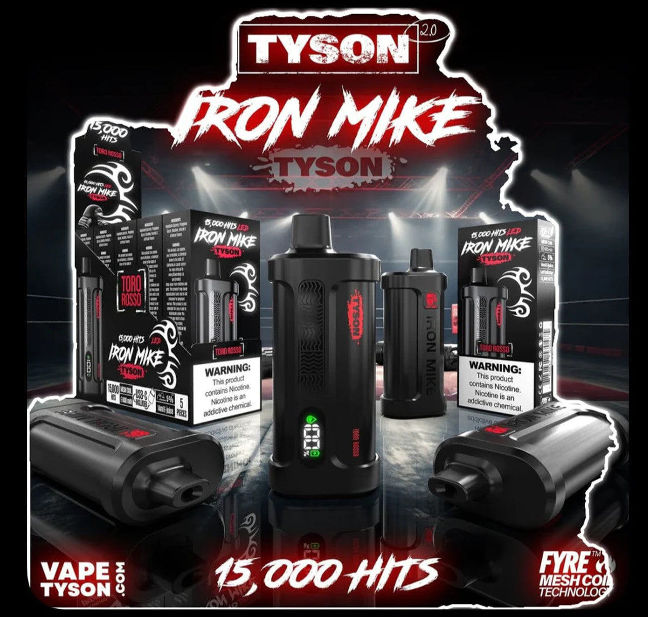Tyson Iron Mike 15000 Puffs