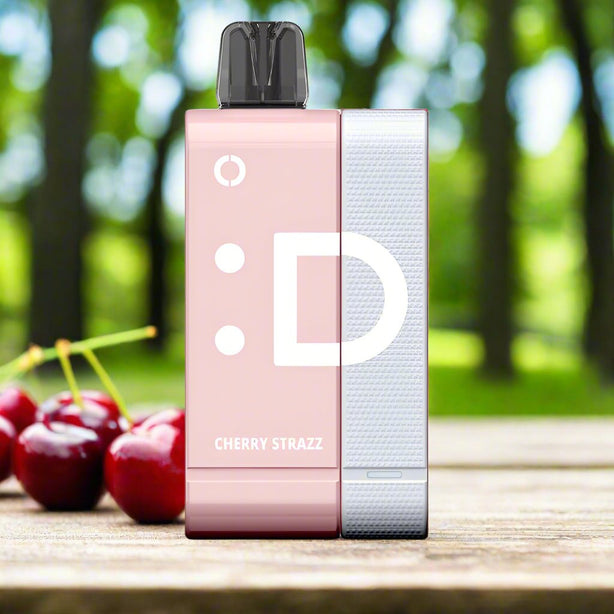 Cherry Strazz Off-Stamp SW 9000 Disposable Vape with charging dock