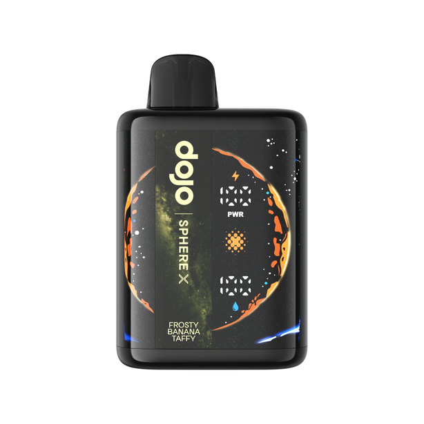 Frosty Banana Taffy Dojo Vaporesso Sphere X 40K disposable vape device with banana taffy flavor