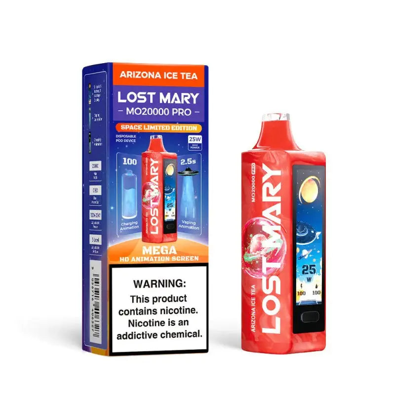 Lost Mary MO20000 Pro Arizona Ice Tea disposable vape with 20,000 puffs