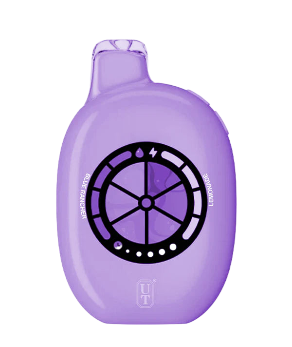 Flum UT 50k Blue Rancher Lemonade Disposable Vape with vibrant blue raspberry and lemonade design