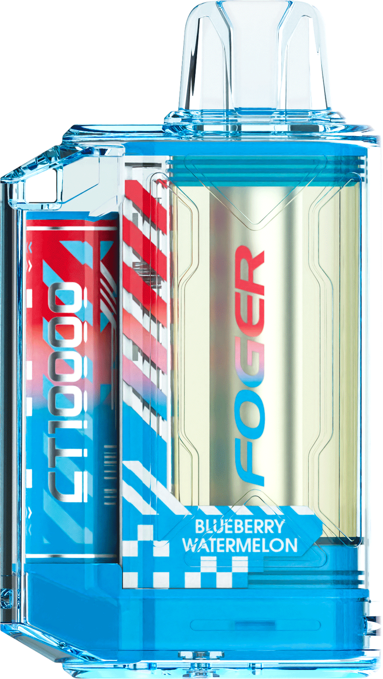 Foger CT10000 Blueberry Watermelon vape packaging and device