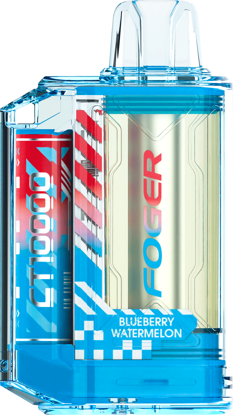 Foger CT10000 Blueberry Watermelon vape packaging and device