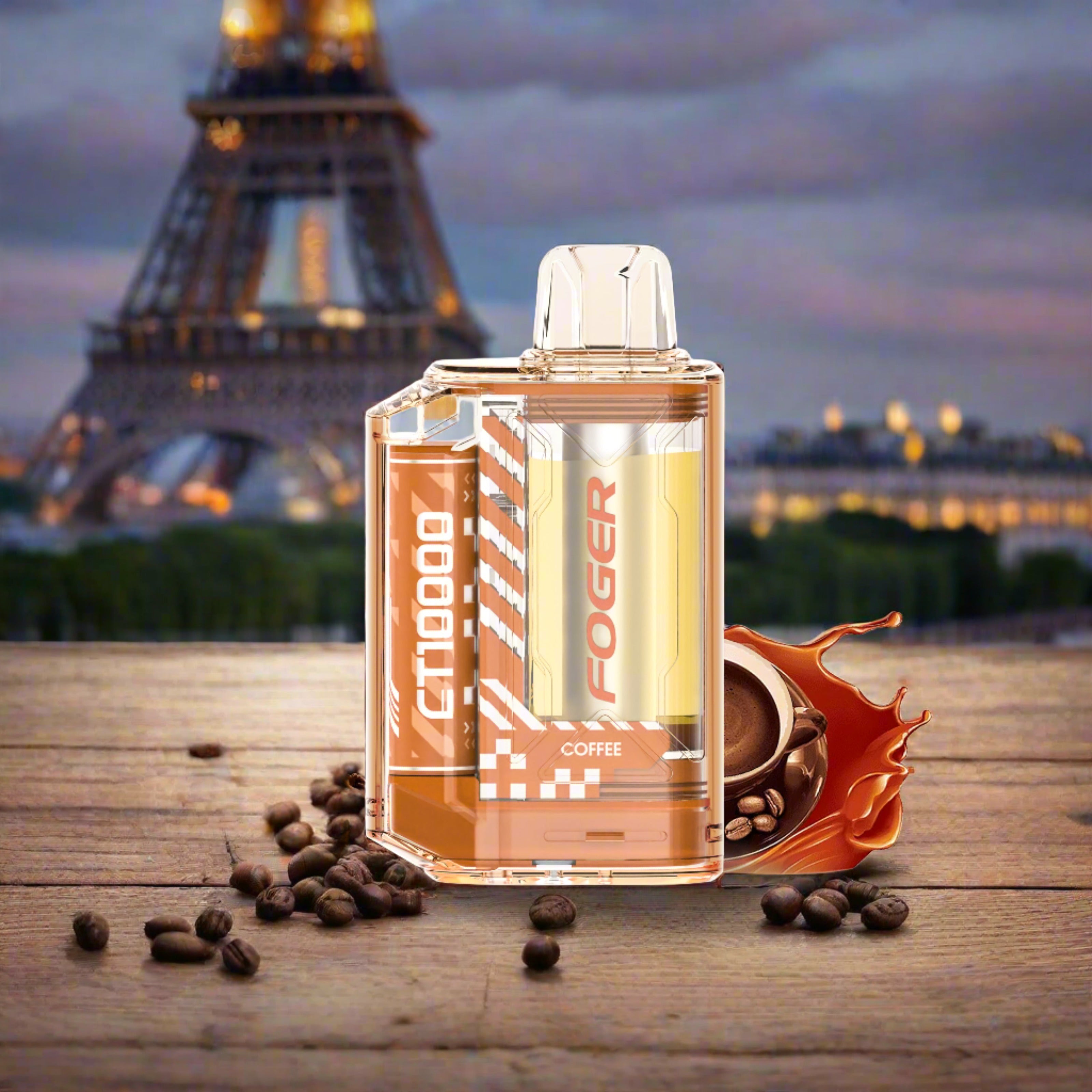 Foger CT10000 Coffee 5% Disposable Vape with robust coffee flavor