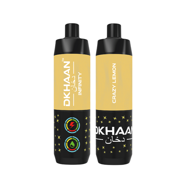 Dkhaan Infinity 25K Crazy Lemon Disposable Vape with 25k puffs and 5% nicotine