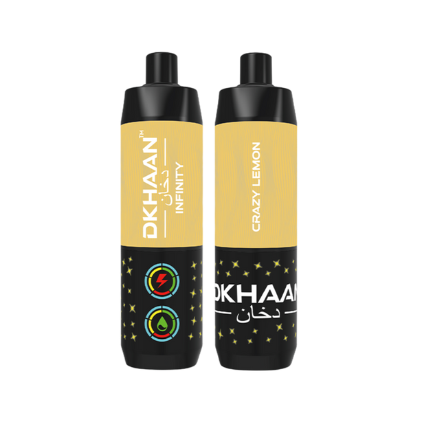 Dkhaan Infinity 25K Crazy Lemon Disposable Vape with 25k puffs and 5% nicotine