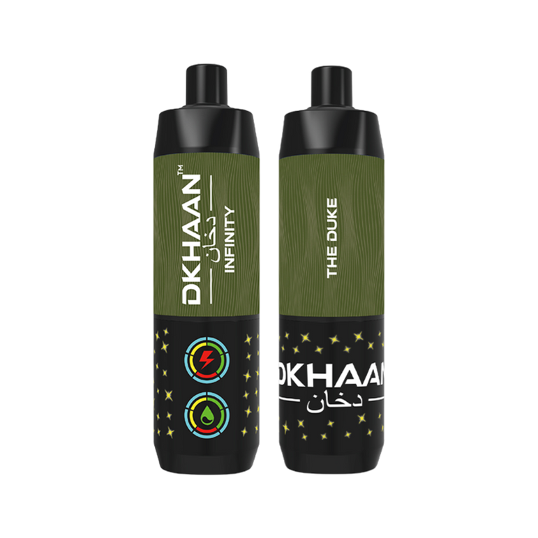Dkhaan Infinity 25K The Duke Disposable Vape with espresso flavor