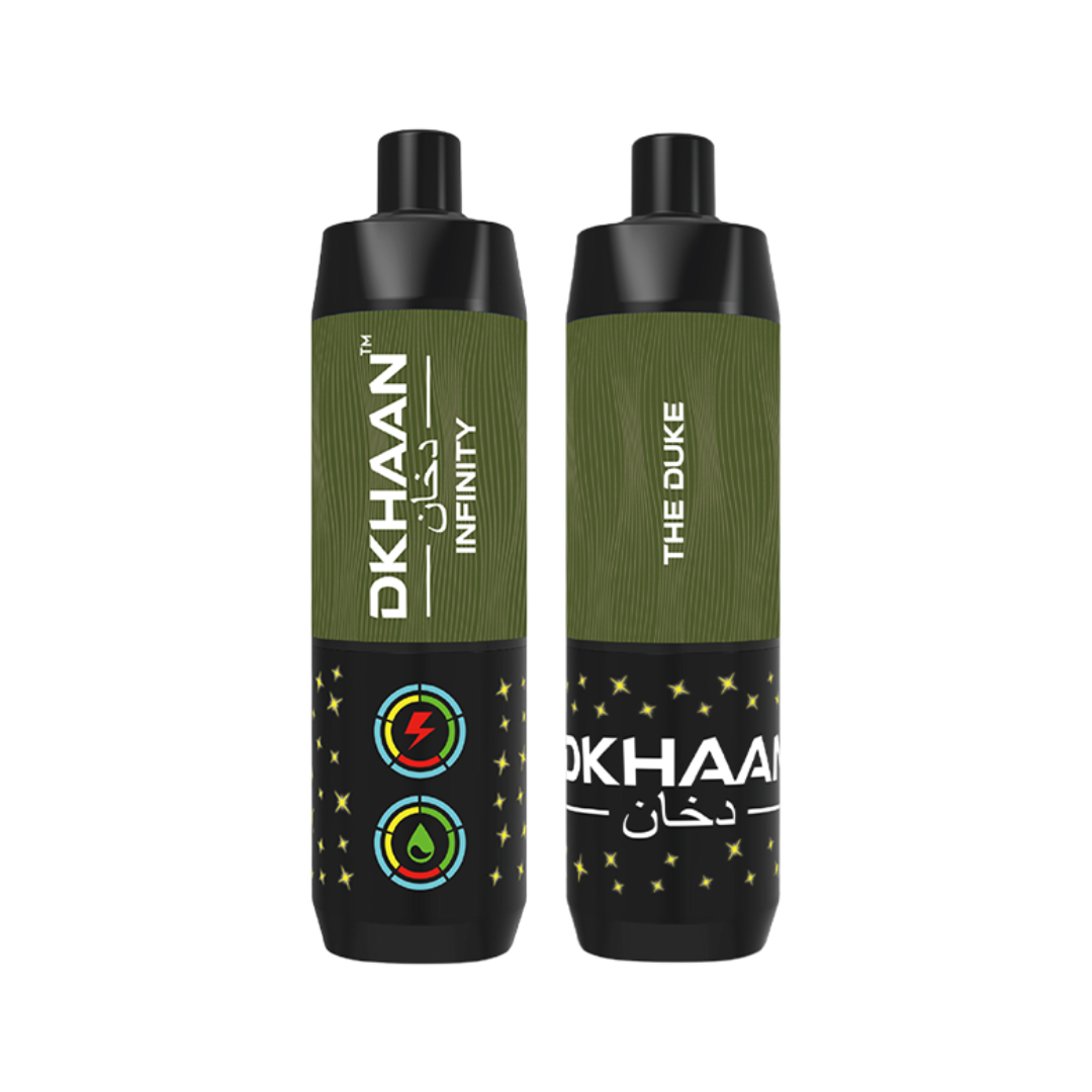 Dkhaan Infinity 25K The Duke Disposable Vape with espresso flavor