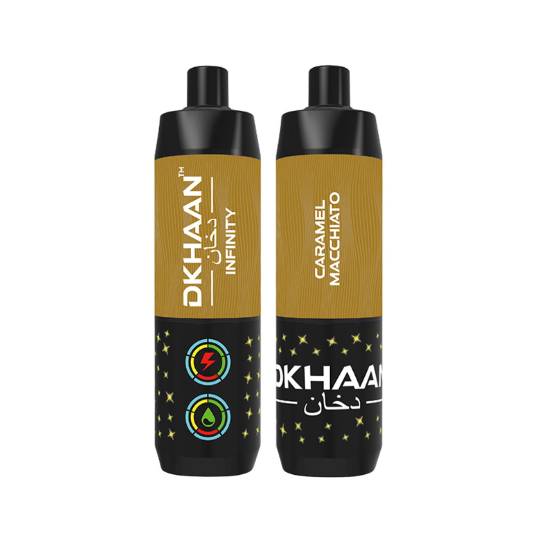Dkhaan Infinity 25K Caramel Macchiato disposable vape