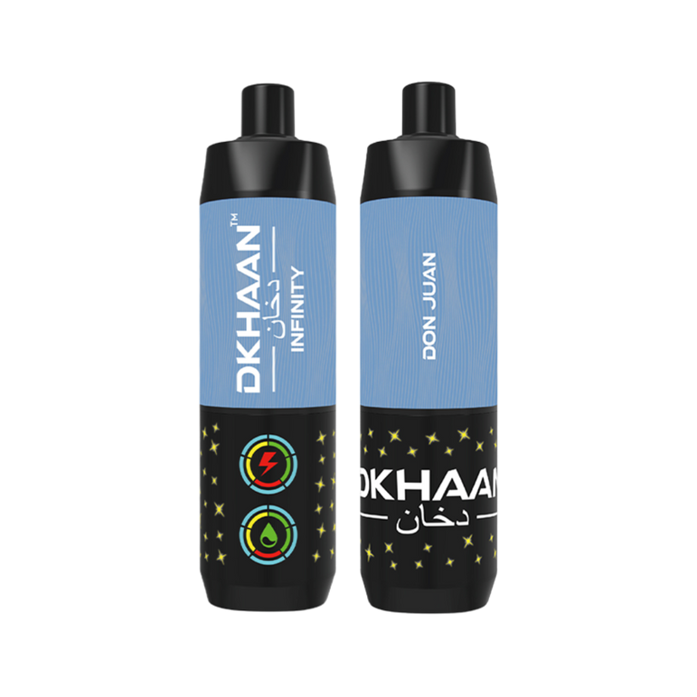 Dkhaan Infinity 25K Don Juan Disposable Vape with honeymelon, mango, berries, mint flavors