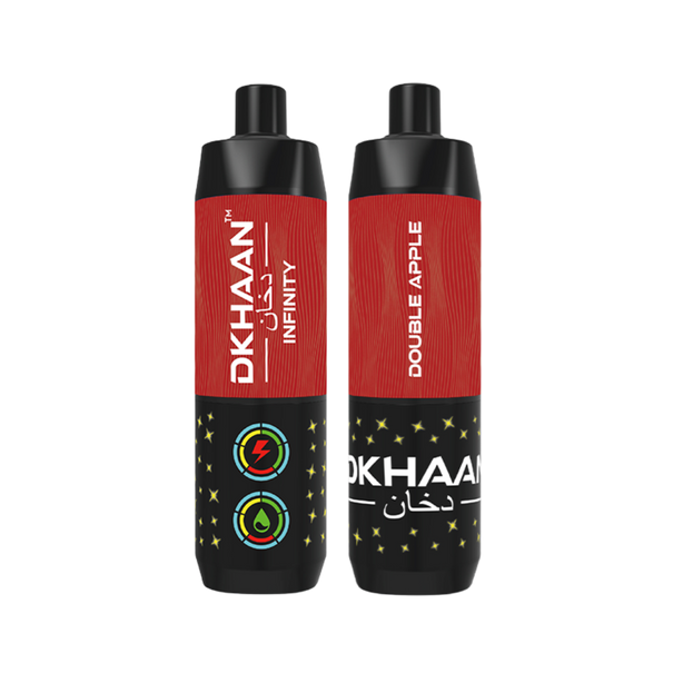 Dkhaan Infinity 25K Double Apple Disposable Vape with sleek design and rich flavor