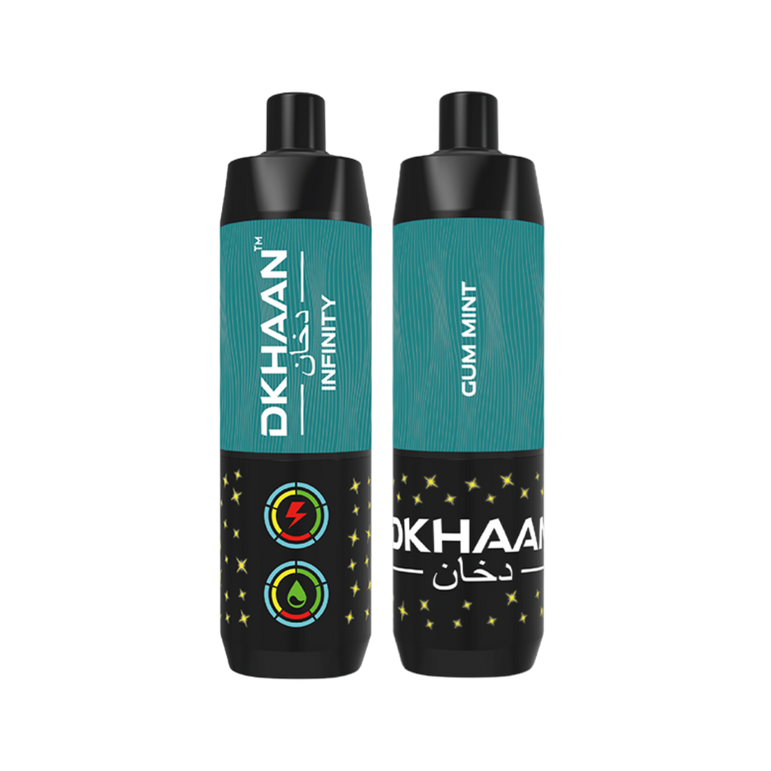 Dkhaan Infinity 25K Gum Mint Disposable Vape with 5mg Nicotine