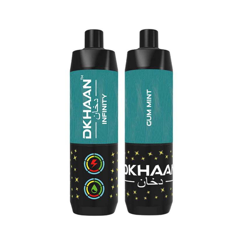 Dkhaan Infinity 25K Gum Mint Disposable Vape with 5mg Nicotine