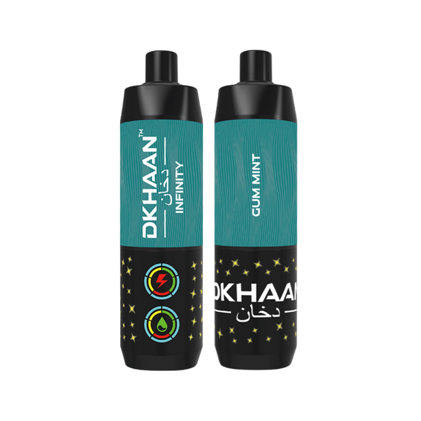 Dkhaan Infinity 25K Gum Mint Disposable Vape with 5mg Nicotine