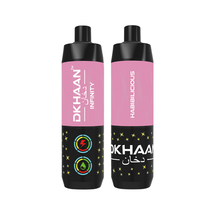 Dkhaan Infinity 25K Habibilious Disposable Vape with 25k puffs and sweet flavor