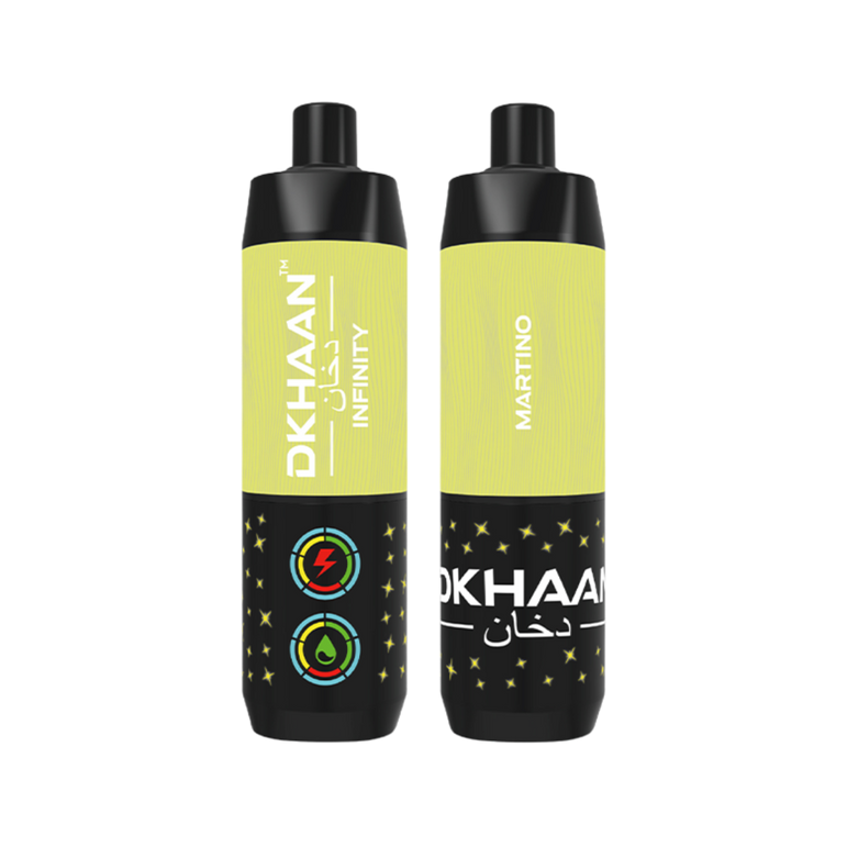 Dkhaan Infinity 25K Martino Disposable Vape with premium design and dual mesh coil