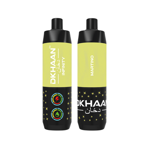 Dkhaan Infinity 25K Martino Disposable Vape with premium design and dual mesh coil