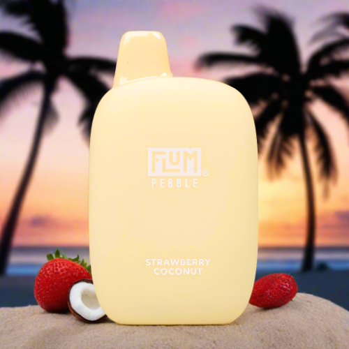Flum Pebble 6k - Strawberry Coconut disposable vape with exotic flavor