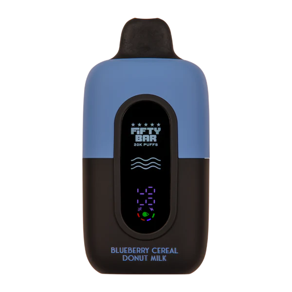 Fifty Bar 20k Blueberry Cereal Donut Milk Disposable Vape