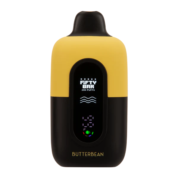 Fifty Bar 20k Butterbean Disposable Vape - Creamy Buttercream Flavor