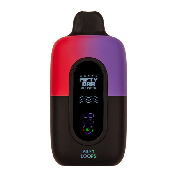 Fifty Bar 20k MILKY LOOPS Disposable Vape with 20,000 Puffs