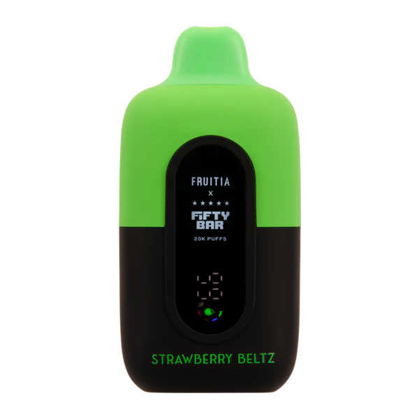 Fifty Bar 20k Strawberry Beltz Disposable Vape - Long-lasting, Rechargeable, Candy Flavored