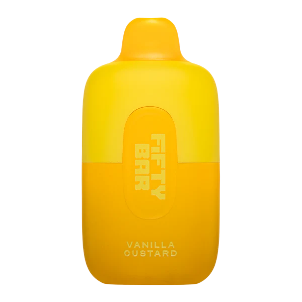 Fifty Bar 20k Vanilla Custard Disposable Vape - 20,000 Puffs, Premium Vanilla Flavor