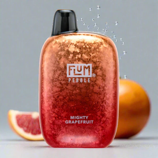 Flum Pebble 6k disposable vape in Mighty Grapefruit flavor