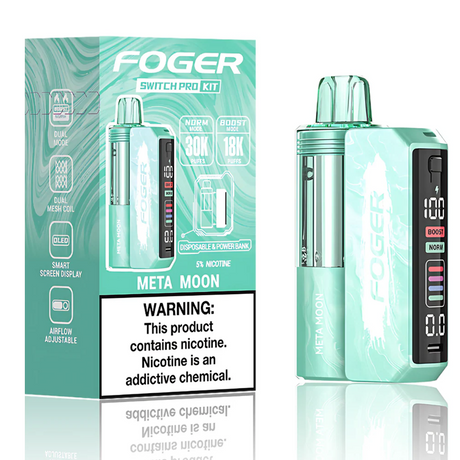 Foger Switch Pro Kit 30k Meta Moon disposable vape device with 30,000 puffs