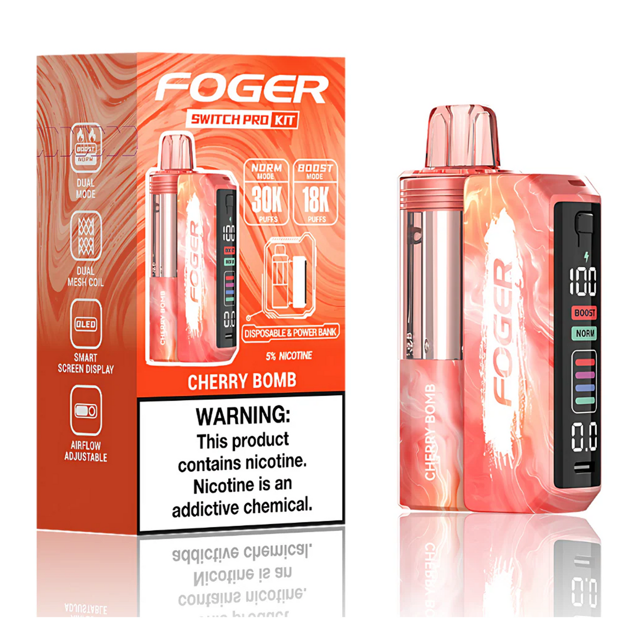 Foger Switch Pro Kit 30k Cherry Bomb Disposable Vape Device