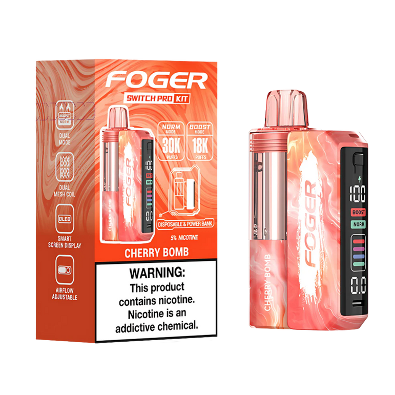 Foger Switch Pro Kit 30k Cherry Bomb Disposable Vape Device