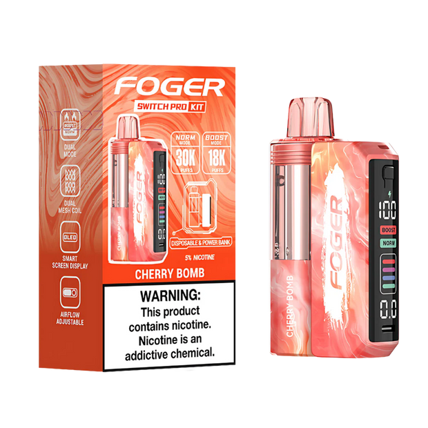 Foger Switch Pro Kit 30k Cherry Bomb Disposable Vape Device