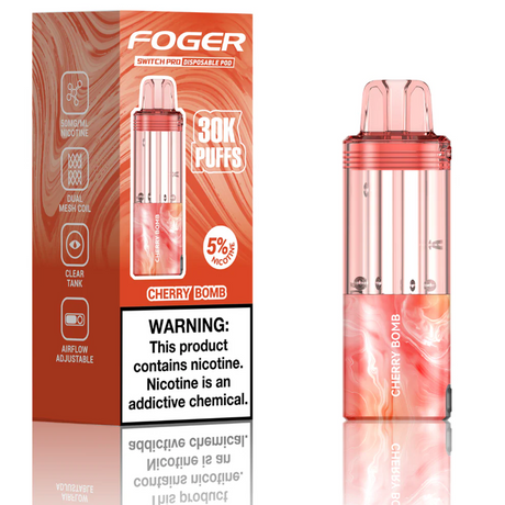 Foger Switch Pod Refill 30K Cherry Bomb vape pod with cherry flavor